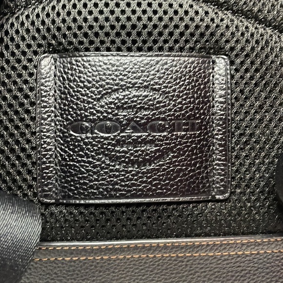 New Coach Unisex Hudson XL Drawstring Backpack in Red Black Buffalo Plaid Print - Picture 12 of 17